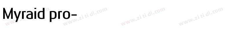 Myraid pro字体转换